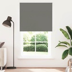 vidaXL Ролкова щора Blackout Сив 130x230 cm Ширина на плата 126, 6cm (4011212)