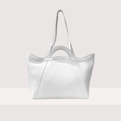 Coccinelle AMALIA LARGE kožená kabelka BLANCO SS25