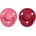 BIBS De Lux Natural Rubber Size 1: 0+ months биберон Coral / Ruby 2 бр