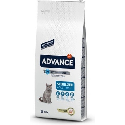 Advance Cat Sterilized висококачествена храна за кастрирани котки - 15кг