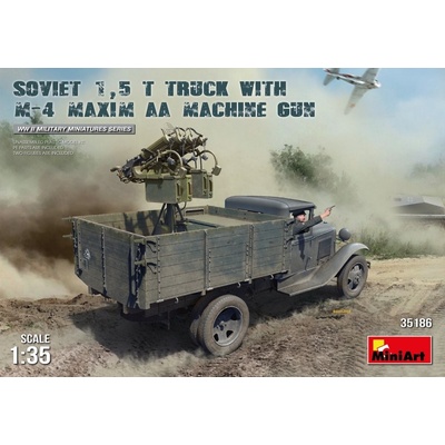 MiniArt Soviet 1,5 t Truck w/ M-4 Maxim AA Machine Gun 1:35