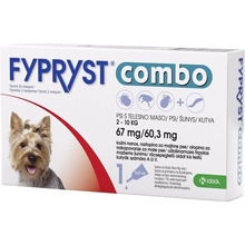 Fypryst Combo spot-on Dog S 2-10 kg 1 x 0,67 ml