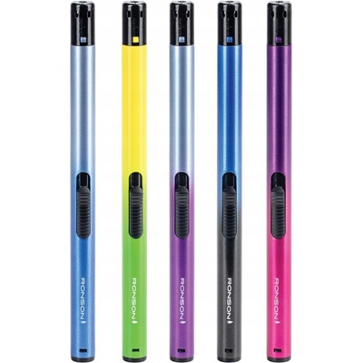 RONSON Sada zapalovačů LOONG COLOUR 5ks na plyn do krbu na grilování