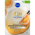 Nivea Q10 Plus C Анти-бръчки + Енергия 10-минутна платнена маска за лице 1 бр