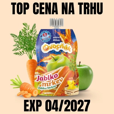 Ovocňák Mošt jablko a mrkev 200 ml – Zboží Dáma