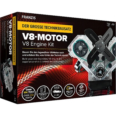 Franzis maketová stavebnice motoru V8 1:3 a zvukovým modulem