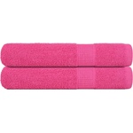 vidaXL Кърпи за сауна FROGN 2 бр. Розови 80x200 см 360 г/м2 (137055)
