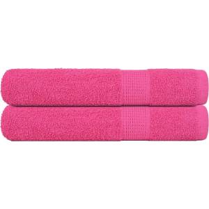vidaXL Кърпи за сауна FROGN 2 бр. Розови 80x200 см 360 г/м2 (137055)