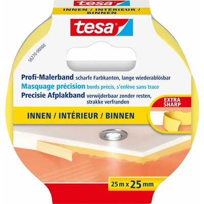 Tesa Masking Tape Professional Maskovacia páska 25 m x 25 mm žltá