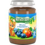 Bebelan Плодово пюре Bebelan Puree - Ябълки и боровинки, 190 g (3822) - ozone