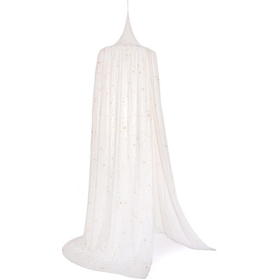 Nobodinoz Baldachýn Amour Gold Stella bílá