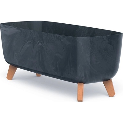 Prosperplast kvetináč na nožičkách Gracia Case Beton Effect Antracit 58 cm