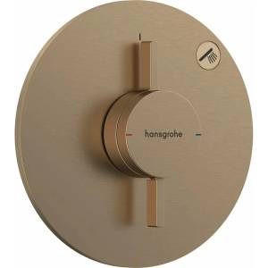Hansgrohe Вграден смесител за душ Hansgrohe DuoTurn S с 1 функция, цвят четкан бронз (75618140)