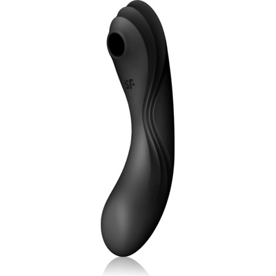 Satisfyer Curvy TRINITY 4 вибратор със стимулиране на клитора black 17 см