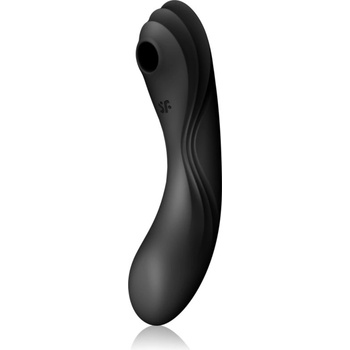 Satisfyer Curvy TRINITY 4 вибратор със стимулиране на клитора black 17 см