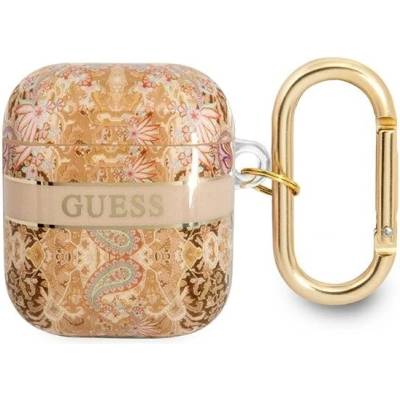Guess Калъф Guess GUA2HHFLD за AirPods 1/2, златист, Paisley Strap Collection