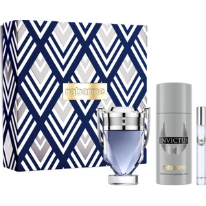 Paco Rabanne Invictus Gift Set EDT 100 ml + Deodorant 150 ml + EDT 10 ml за мъже