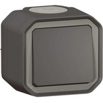 Legrand Девиаторен ключ моноблок за открит монтаж цвят Антрацит IP55 Plexo New - 069761L (069761L)