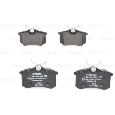 BOSCH Sada brzdových platničiek kotúčovej brzdy 0986494399