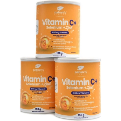 NaturesFinest Vitamin C + Selenium + Zinc 3 x 150 g economy pack