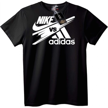 NOONEBRAND Тениска Nike срещу Adidas - XXS, White
