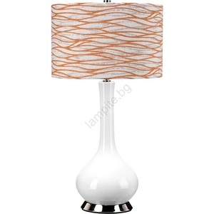 Elstead Lighting MILO-PN-TL-LORA - Настолна лампа MILO 1xE27/60W/230V бяла/оранжева (ED0978)