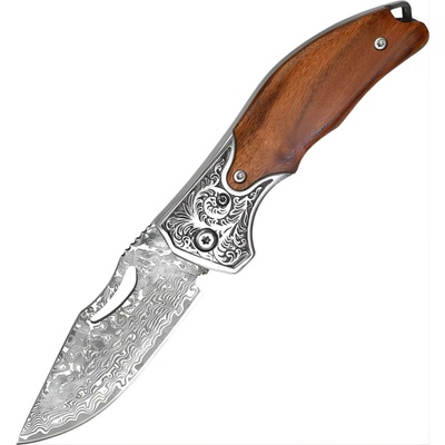 IZMAEL Outdoorový skládací nůž WG745 Hnědá 7.5 cm