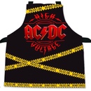 CurePink zástěra AC/DC Logo polyester