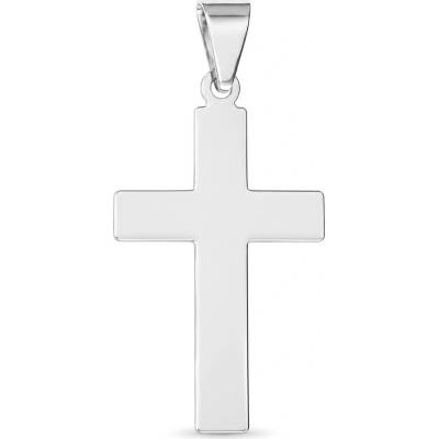 Argento Strieborný prívesok krížik 85174