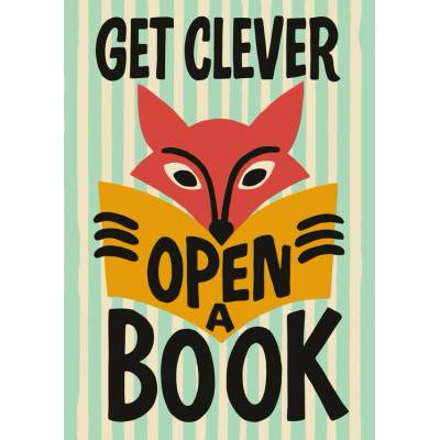 Plagát, Obraz - Get Clever Open Book, Patryk Krygowski, 26.7 × 40 cm