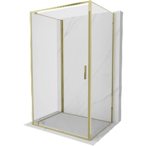 Mexen Exo-3S душ кабина тристенна с отваряща врата 90 x 75 см, прозрачна, (8181-090-075-50-00-3S)