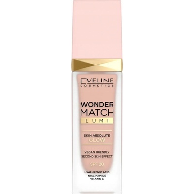 Eveline Cosmetics Wonder Match Lumi hydratačný make-up s vyhladzujúcim účinkom SPF20 10 Vanilla Warm 30 ml