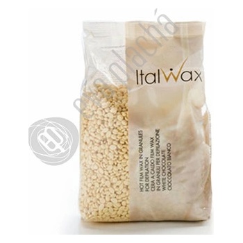 Italwax FilmWax depilační vosk samostržný voskové granule bílá čokoláda 1 kg