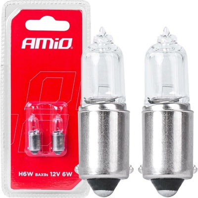 Amio Halogenové žárovky H6W BAX9S 12V 6W 2 ks