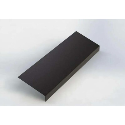 Podkladní okapnice r.š.167mm pozink lakovaný RAL 8019 šedohnědá s folií dl.2m