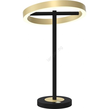 WOFI 8016-104 - LED Touch димируема лампа BREST LED/10, 5W/230V черен/златист (W3996)