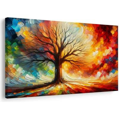 Obraz strom života v barvách - 120x80