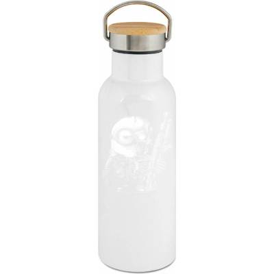 123TRIKO termoska Mimoňátor, bílý tisk 500 ml