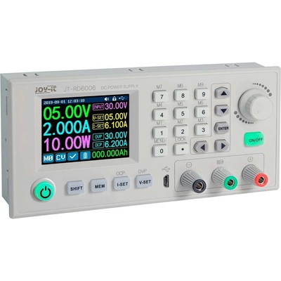 Joy-it RD6006 laboratorní zdroj s nastavitelným napětím, 0 - 60 , 0 mA - 6 A, lze dálkově ovládat, lze programovat, komp