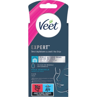Veet Expert depilační pásky na citlivou pokožku 20 ks