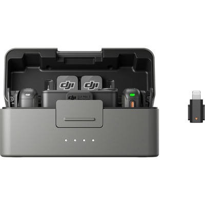 DJI Mic 3 2 TX + 1 RX + Charging Case + Mobile Phone Adapter Lightning CP.RN.00000480.01