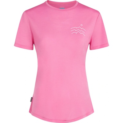 ICEBREAKER W Mer 125 Cool Lite Sphere SS Tee Across POP