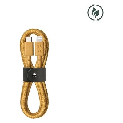 Native Union BELT-CL-KFT-2-NP USB-C - Lighning, 1,2m, oranžový