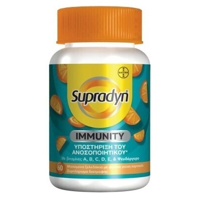 Bayer Хранителна добавка за подкрепа на имунитета 7+, Bayer Supradyn Immunity Gummies 60 jelly beans