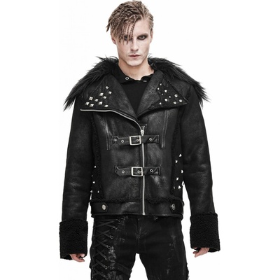 Devil Fashion Soul Case Punk jacket With Fur Collar CT142