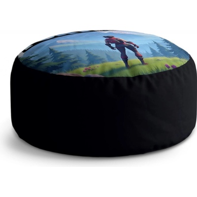 Sablio Taburet Circle FORTNITE Horská krajina: 40x50 cm