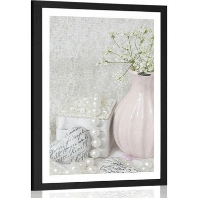 Plagát s paspartou luxusné Shabby Chic zátišie