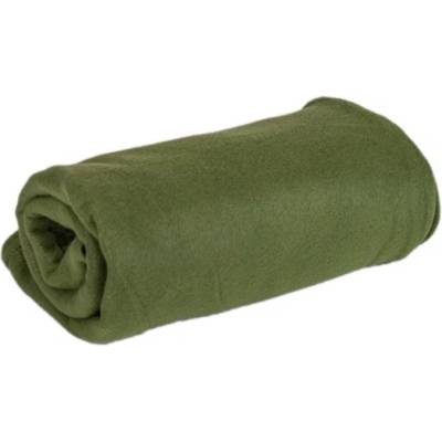 Jahu Fleece deka uni zelená khaki 150x200