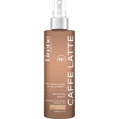 Lirene Perfect Tan samoopaľovací olej na telo Caffe Latte 200 ml