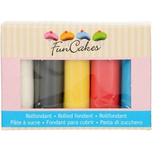 FunCakes Farebné poťahovacie hmoty 5 x 100 g